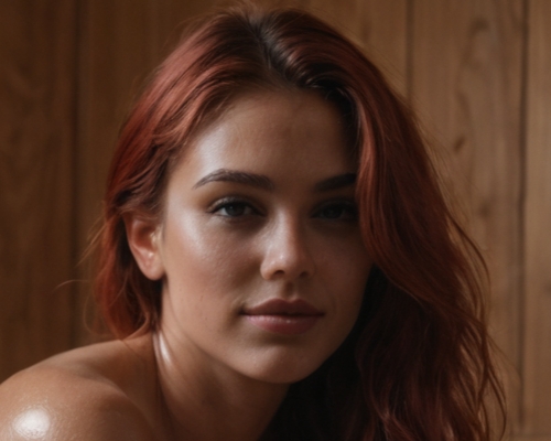 sauna women portrait