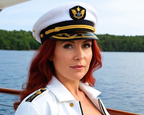 portrait of cougar on a yacht